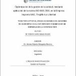 Optimización de la Gestión de la Calidad, Mediante Aplicación de la Norma Iso 9001:2015, en la Empresa Ingeoma Sac, Trujillo-La Libertad