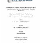 Relación de los Estilos de Liderazgo Directivo en el Clima Organizacional en las I.E.P. del Distrito de Chucuito Puno, 2015